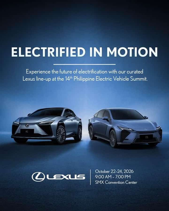 Lexus to showcase electric SUV, hybrid sedan at PH EV Summit