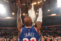 LEBRON James opens a new era by leading the Philadelphia 76ers to a 106-100 win over the New York Knicks in the opening night of the NBA.