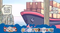 Shipment docks at court