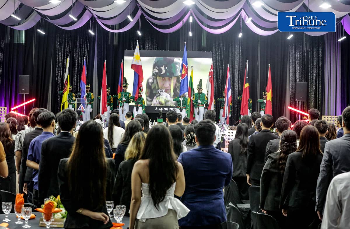 (October 22 2026) The entrance of the colourful ASEAN member country flags, on the Day one of the ASEAN Youth Conference (AYC) 2026, held at QC MICE Center in Quezon City on Thursday, October 22, 2026. Filipino and foreign youth delegates attends the Conference with the theme “ASEAN for the People: Navigating Our Inclusive, Resilient, Participative Future Together,” the forum brings together youth leaders, policymakers, experts, entrepreneurs, and regional stakeholders for discussions on the future of ASEAN and the role of young people in advancing peace and security, inclusive economic transformation, and people-centered development. Photo/Analy Labor