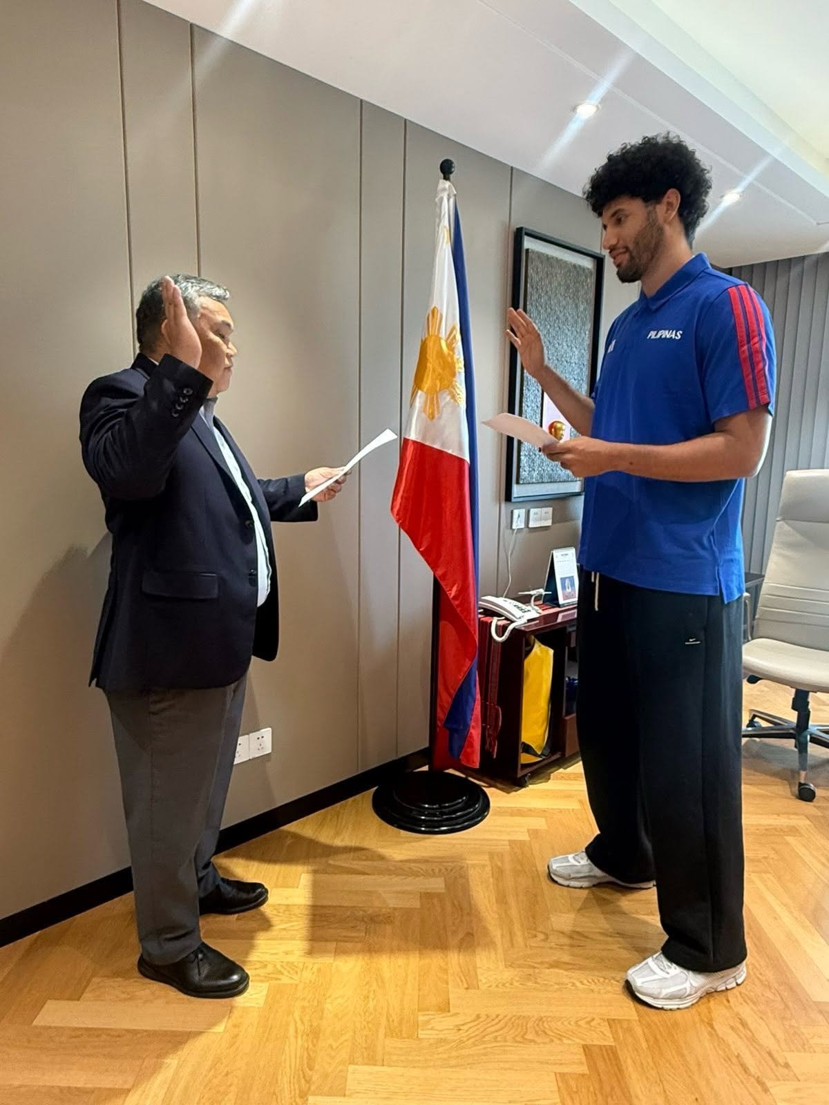 Bennie takes oath, nears Gilas eligibility