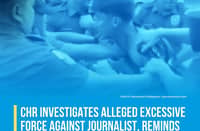 The CHR released a statement through Commissioner and Spokesperson Beda Epres regarding the alleged use of excessive force by the QCPD against a journalist during a farmers’ protest beside the DAR premises on 19 October 2026.