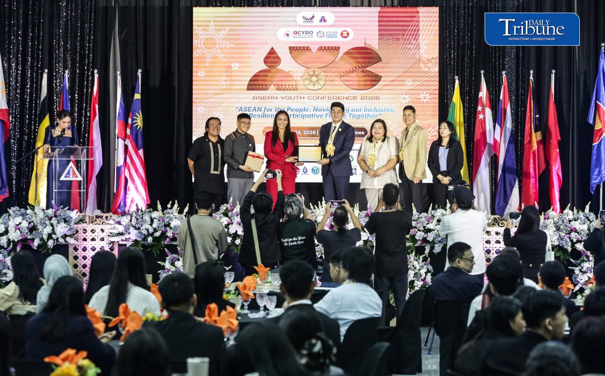 (October 22 2026) The entrance of the colourful ASEAN member country flags, on the Day one of the ASEAN Youth Conference (AYC) 2026, held at QC MICE Center in Quezon City on Thursday, October 22, 2026. Filipino and foreign youth delegates attends the Conference with the theme “ASEAN for the People: Navigating Our Inclusive, Resilient, Participative Future Together,” the forum brings together youth leaders, policymakers, experts, entrepreneurs, and regional stakeholders for discussions on the future of ASEAN and the role of young people in advancing peace and security, inclusive economic transformation, and people-centered development. Photo/Analy Labor