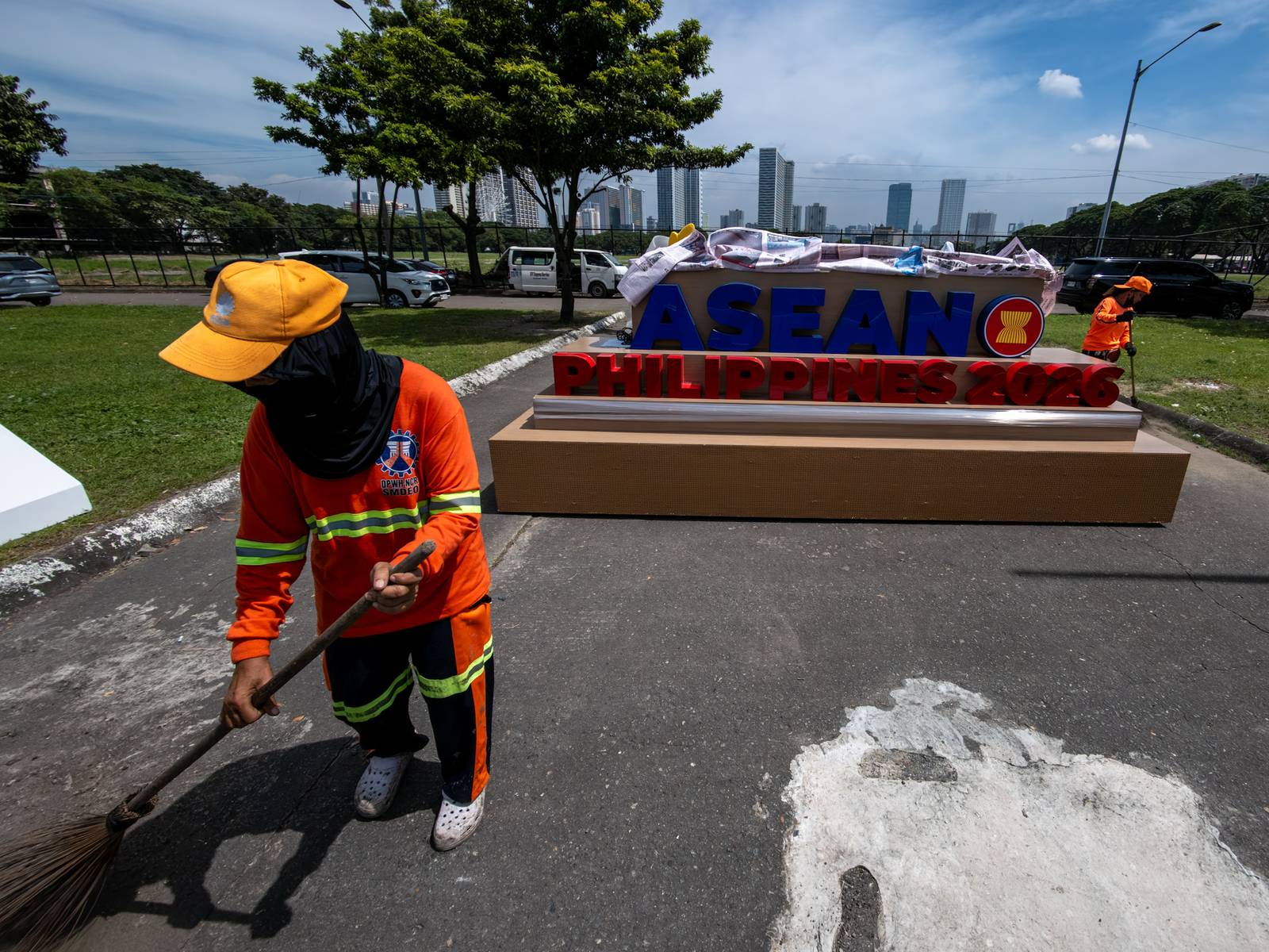Personnel from the Department of Public Works and Highways (DPWH) conducted a cleanup operation at the Cultural Center of the Philippines Complex on 22 October 2026 as part of the preparations for the 49th ASEAN Summit and Related Meetings. The preparations also include traffic management measures, with road closures expected to be implemented around the complex to accommodate summit-related activities and ensure the safety and security of delegates and the public.