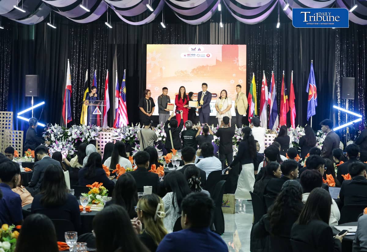(October 22 2026) The entrance of the colourful ASEAN member country flags, on the Day one of the ASEAN Youth Conference (AYC) 2026, held at QC MICE Center in Quezon City on Thursday, October 22, 2026. Filipino and foreign youth delegates attends the Conference with the theme “ASEAN for the People: Navigating Our Inclusive, Resilient, Participative Future Together,” the forum brings together youth leaders, policymakers, experts, entrepreneurs, and regional stakeholders for discussions on the future of ASEAN and the role of young people in advancing peace and security, inclusive economic transformation, and people-centered development. Photo/Analy Labor