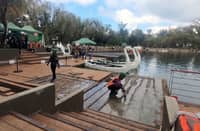 THE City Environment and Parks Management Office has appealed for public patience as it carries out corrective works at Burnham Lake following complaints about uneven walkway tiles and potentially unsafe railings.