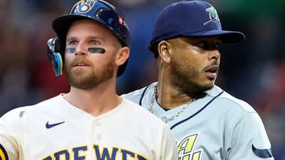 FREDDY Peralta (right) and the Tampa Bay Rays are out to prove that money is not a factor in winning the Major League Baseball title. Jake Bauers (left) and the Milwaukee Brewers are thrilled to face the Tampa Bay Rays to win their first World Series title in franchise history.