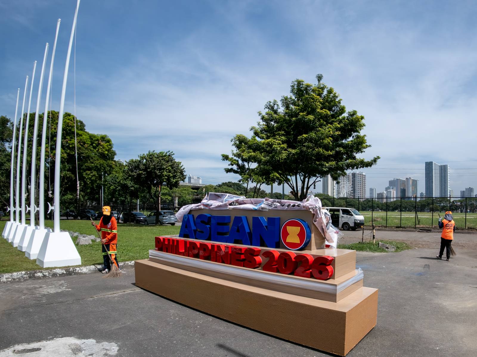 Personnel from the Department of Public Works and Highways (DPWH) conducted a cleanup operation at the Cultural Center of the Philippines Complex on 22 October 2026 as part of the preparations for the 49th ASEAN Summit and Related Meetings. The preparations also include traffic management measures, with road closures expected to be implemented around the complex to accommodate summit-related activities and ensure the safety and security of delegates and the public.