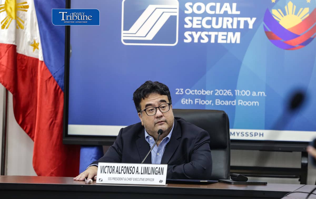 (October 23 2026) Newly-appointed Social Security System (SSS) President and CEO Victor Alfonso Limlingan, held a press conference, on Friday, October 23, 2026, to meet the media following his appointment, held at SSS Main Office in Quezon City. Limlingan who is a finance and investment professional. Photo/Analy Labor