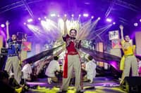 PERFORMERS showcase their artistry during Enchanted Kingdom’s 31st anniversary celebration.