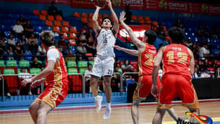 JIMBOY Estrada delivers in the dying seconds to help Letran slip past San Sebastian, 91-89, in the NCAA Season 102 basketball tournament on Friday.