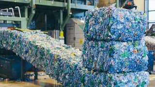 PLASTIC bottles compressed into bales at a recycling facility operated by Norway’s Infinitum. The company’s bottle-return system is among the approaches being discussed as the Philippines explores ways to improve waste recovery.