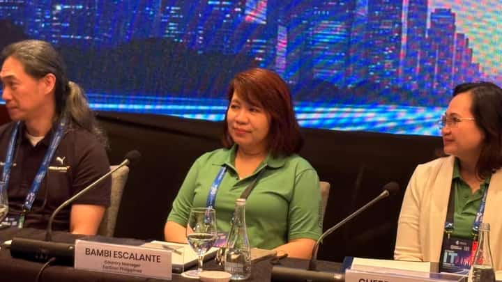 Fortinet Philippines country manager Veronica “Bambi” Escalante during the VSTECS CXO Tech Summit 2026 in Boracay.