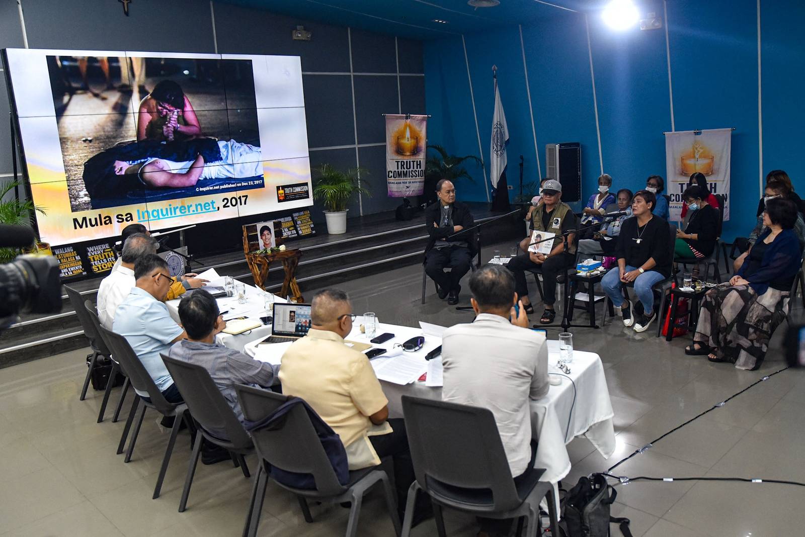 Nanette Castillo, mother of Aldrin Castillo tesitified and recounts her experience nine years after her son was shot dead on a street in Tondo, Manila last, October 6, 2017 at the 5th Public Truth-Telling Session of the Truth Commission at the Adamson University on October 23. l Zedrich Xylak Madrid