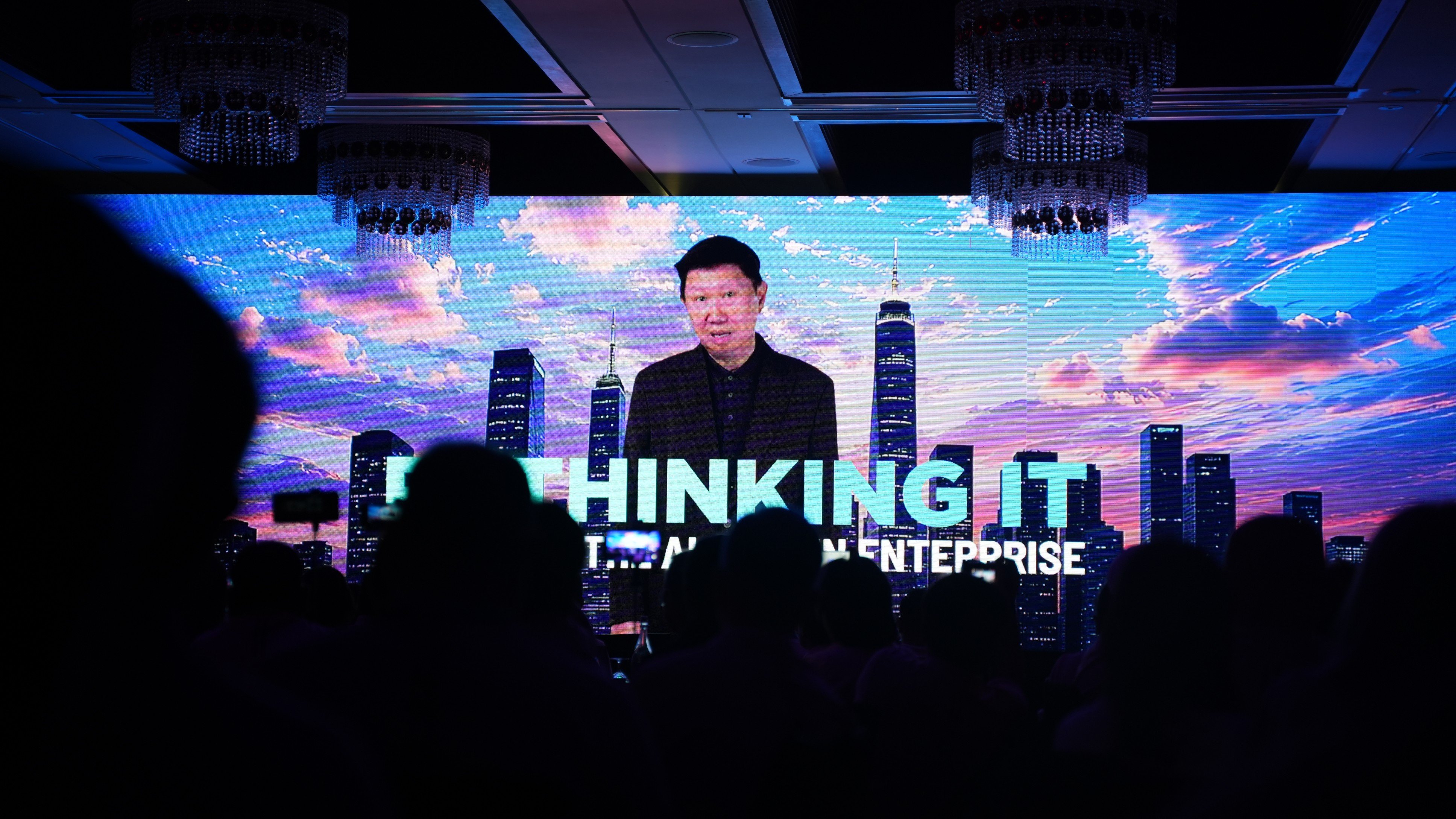 VST ECS Phils. Inc. president and CEO Jimmy Go joins the 2026 VST ECS CXO Tech Summit in Boracay through video conference.