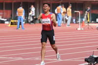 KING James Reyes celebrates after a podium performance in the 1,500-meter T46 to win the country’s first medal in the athletics competition of the Asian Para Games on Friday in Nagoya.