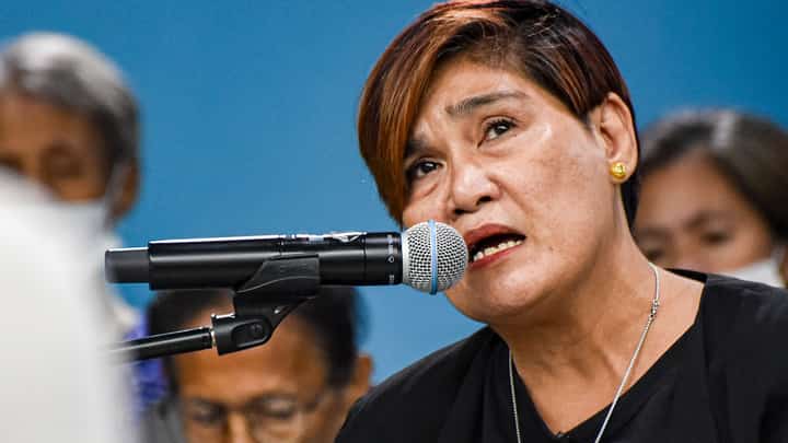 Nanette Castillo, mother of Aldrin Castillo tesitified and recounts her experience nine years after her son was shot dead on a street in Tondo, Manila last, October 6, 2017 at the 5th Public Truth-Telling Session of the Truth Commission at the Adamson University on October 23. l Zedrich Xylak Madrid