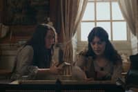 ESMÉ Creed-Miles as Marianne Dashwood (left) and Daisy Edgar-Jones as Elinor Dashwood.