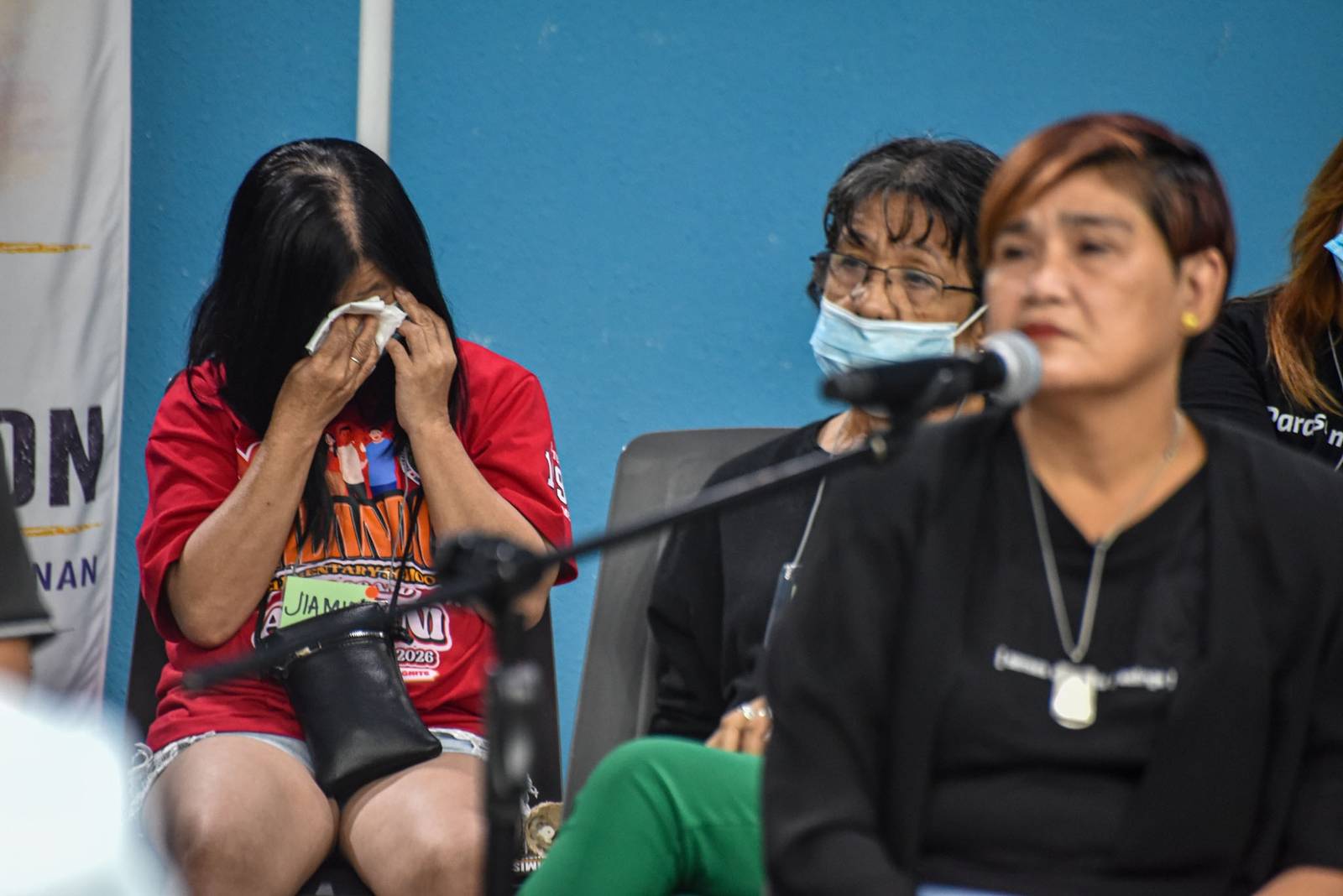 Nanette Castillo, mother of Aldrin Castillo tesitified and recounts her experience nine years after her son was shot dead on a street in Tondo, Manila last, October 6, 2017 at the 5th Public Truth-Telling Session of the Truth Commission at the Adamson University on October 23. l Zedrich Xylak Madrid