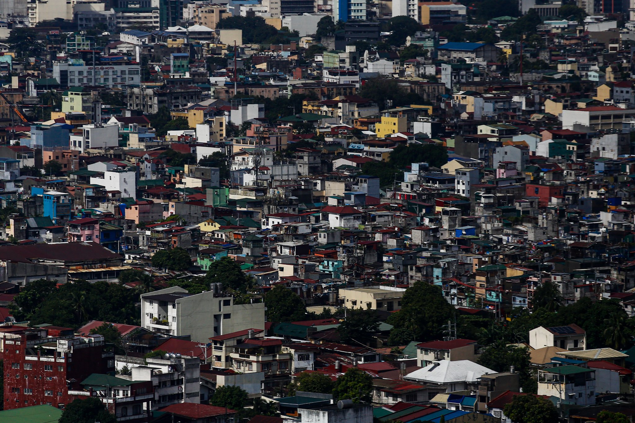 Contrasting urban landscape
