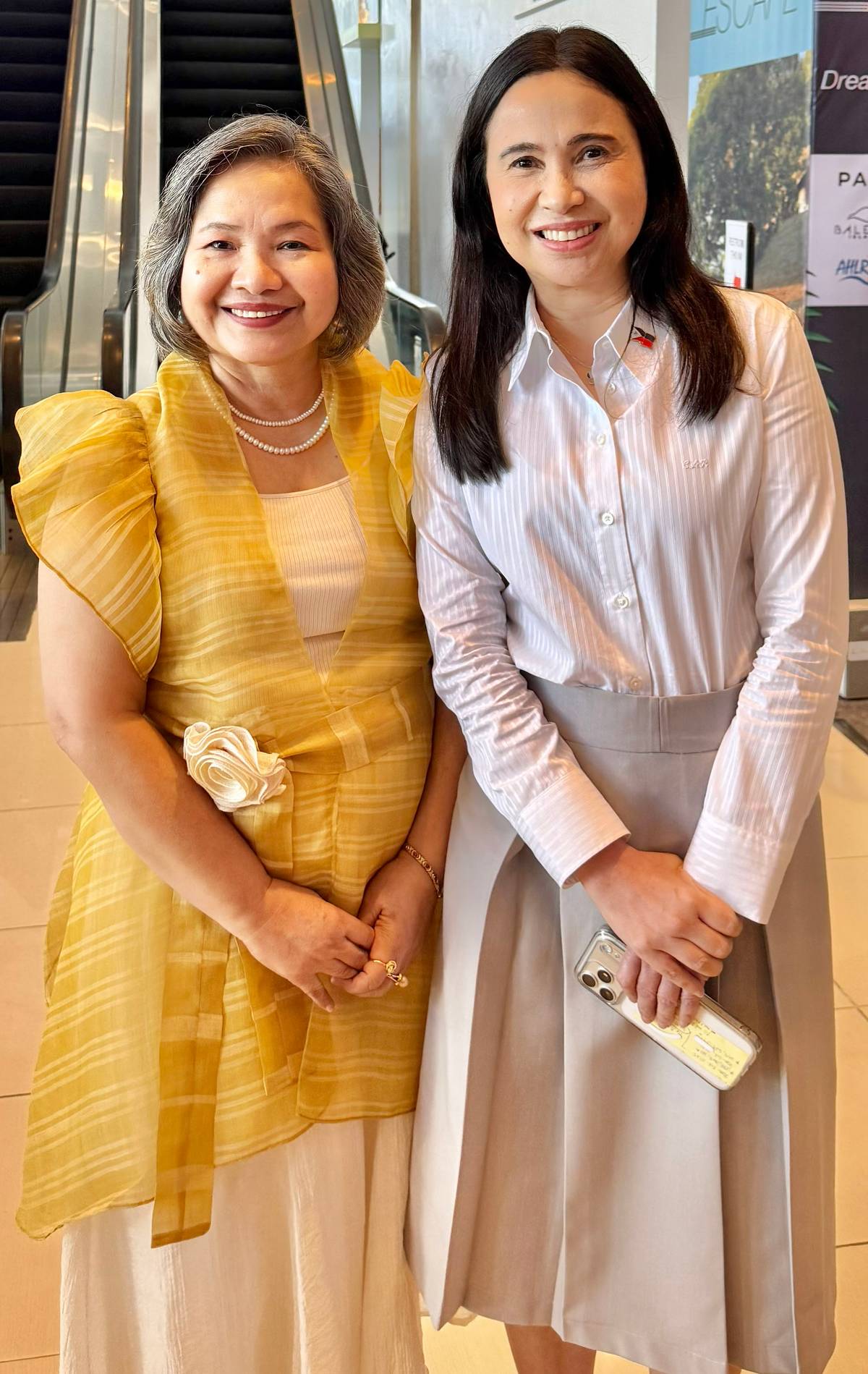 CITEM executive director Leah Pulido Ocampo and Department of Trade and Industry Secretary Cristina A. Roque (right).
