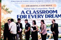 FFCCCII awarded outstanding barrio school-themed TikTok Video entries at Luxent Hotel, Quezon City on 24 October.