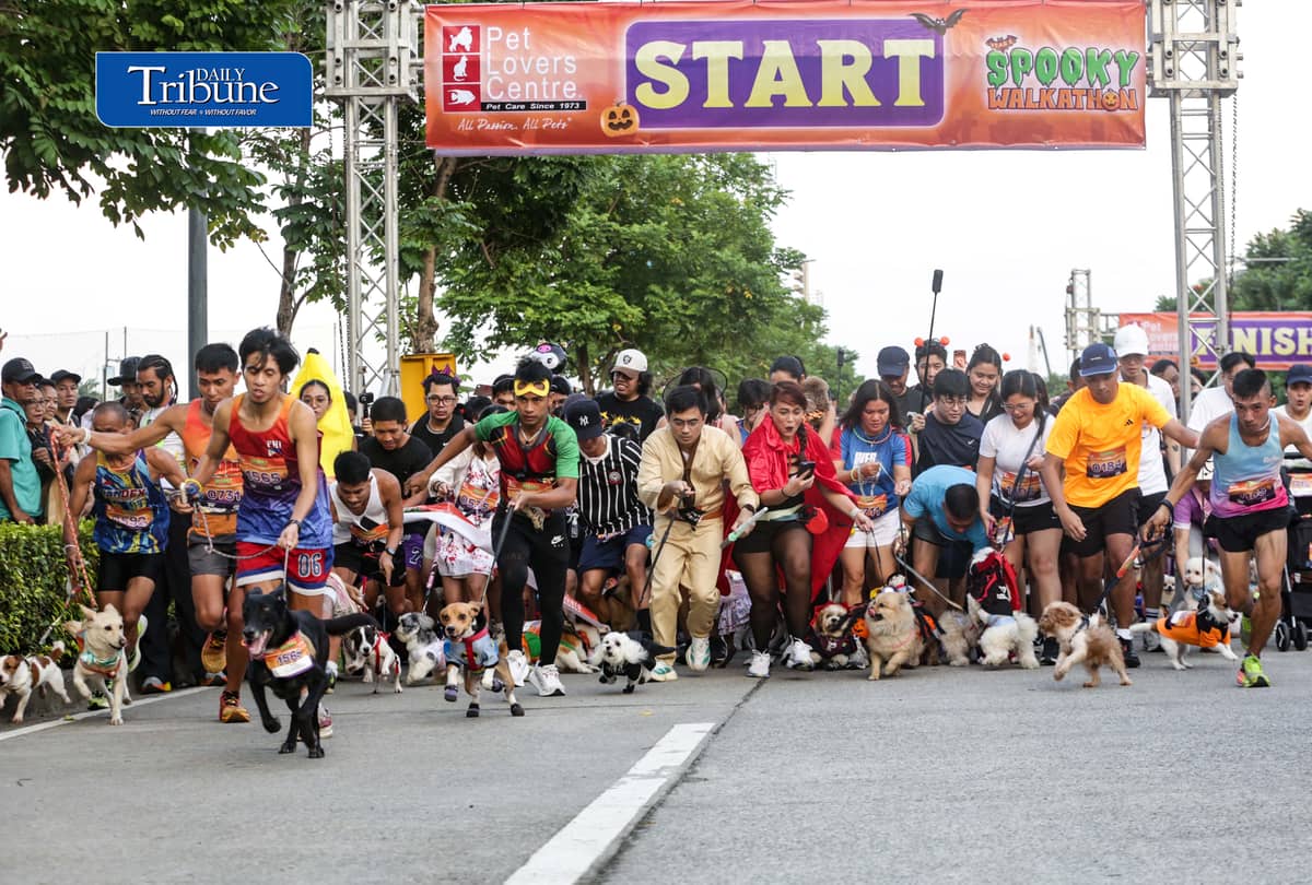 (October 24 2026) Pets and furparents wear halloween costumes as they join the Pet Lover’s Calentre Spooky Walkathon 2026 at the Bridgetowne Destination Estate in Pasig City on Saturday, October 24, 2026. Photo/Analy Labor