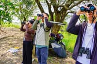 BIRDWATCHERS join members of the Ecotourism Team of the Tarlac Provincial Tourism Office during an ocular inspection of Canarem Lake Bird Sanctuary in Victoria, Tarlac. The visit aims to identify opportunities for sustainable ecotourism and eco-adventure development at the bird sanctuary.