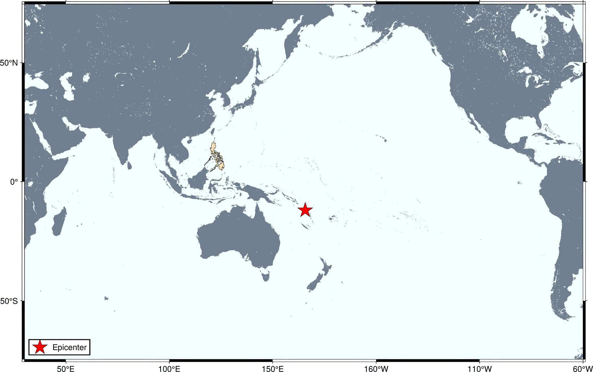 No Tsunami threat to PH after 7.2 magnitude Vanuatu earthquake - Phivolcs