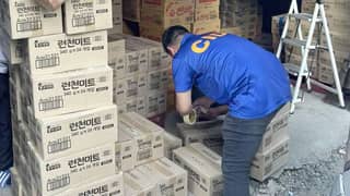 P1-M unregistered luncheon meat
seized in Angeles City