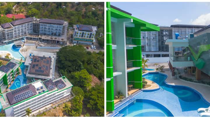 AERIAL view of Galilea Hotel Bohol. Bohol-inspired design and locally crafted pieces bring a sense of place to Galilea Hotel Bohol, reflecting the province’s rich cultural heritage.