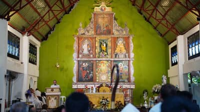 Mission station in Capiz unveils distinctive painted retablo