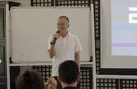 ROMMEL L. Sytin, chairman of UAAGI, addresses participants during the BAIC owners’ gathering in Tagaytay.
