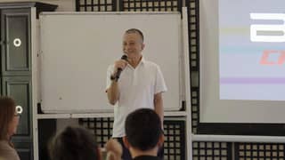 ROMMEL L. Sytin, chairman of UAAGI, addresses participants during the BAIC owners’ gathering in Tagaytay.