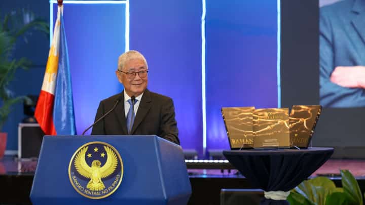 BSP Governor Eli Remolona Jr. leads the launch of 'Bahandi: The Surigao Treasure and Related Finds.'