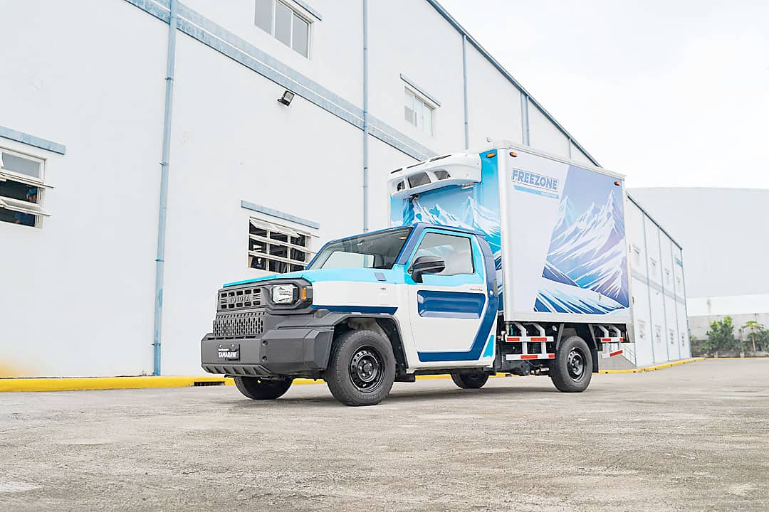 REFRIGERATED deliveries are among the uses for the Toyota Tamaraw Freezer Van, which features an insulated cargo box and temperature control system.