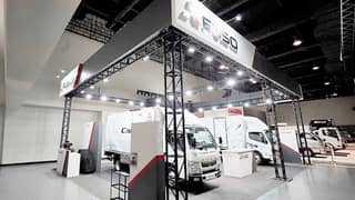 MITSUBISHI Fuso displays its diesel-powered Canter FE73 and electric eCanter at the first Philippine International Truck Show, held from 22 to 24 October at the SMX Convention Center Manila in Pasay City.
