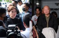 Vice President Sara Duterte (left) and journalist Philip Lustre Jr. (right)