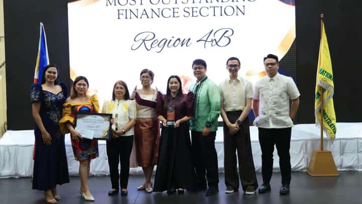 FINANCIAL MANAGEMENT EXCELLENCE. Representatives of the National Irrigation Administration (NIA) MIMAROPA receive recognition for placing third in the CY 2025 Most Outstanding Finance Section category during the agency’s Nationwide Third Quarter Financial Management Assessment for 2026. The regional office earned six distinctions for financial reporting, budget utilization, audit compliance and timely report submission.