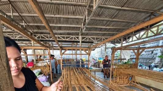 Coconut husks recycled in Las Pinas City for livelihood.