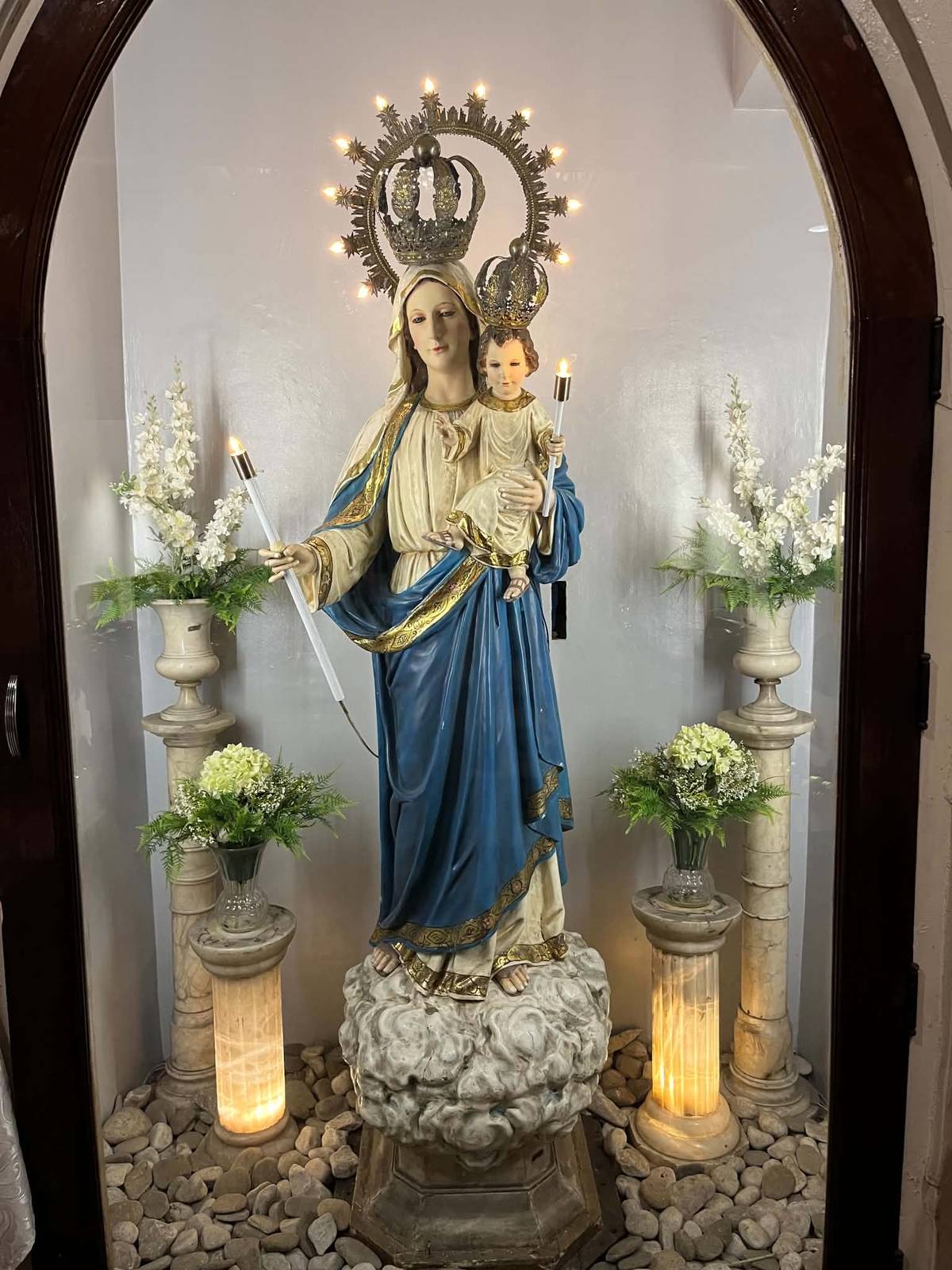 THE family’s processional image of Nuestra Señora de la Candelaria.