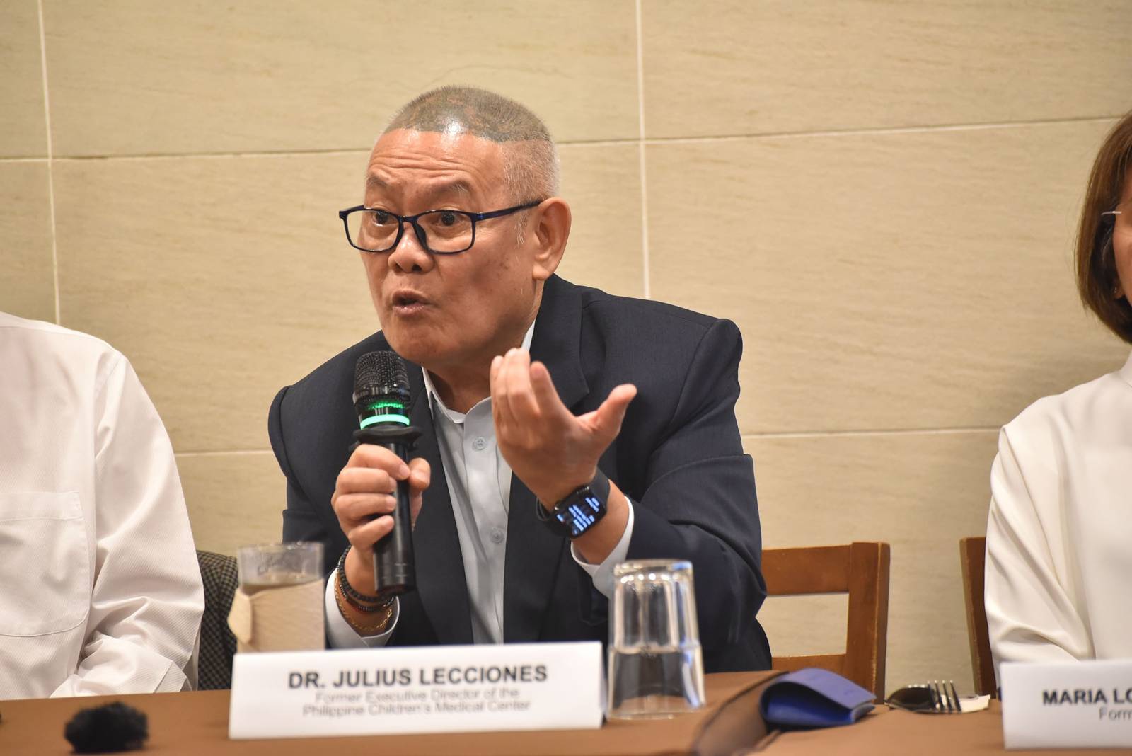 A group of doctors calls on the Professional Regulation Commission (PRC) to investigate Dr. Anthony 'Tony' Leachon over alleged violations of professional ethics stemming from his public statements on the 2017 Dengvaxia vaccine controversy during a press conference in Intramuros, Manila, on October 26.

The group urged the commission to conduct a fair and impartial review based on scientific evidence and documented facts. l Zedrich Xylak Madrid