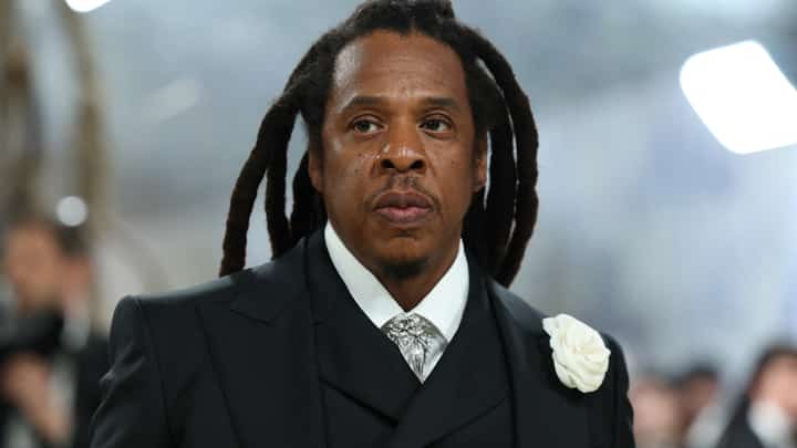 US rapper Jay-Z arrives for the 2026 Met Gala celebrating "Costume Art" at the Metropolitan Museum of Art, in New York.