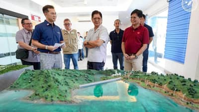 Marcos inspects SN Aboitiz Power-Magat, Inc’s IROC in Isabela