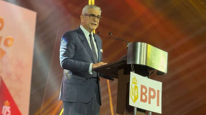 BANK of the Philippine Islands (BPI) Chairman Jaime Augusto Zobel de Ayala looks back at the bank’s history at BPI’s 175th anniversary gala dinner at the Marriott Grand Ballroom in Pasay City on Monday evening.