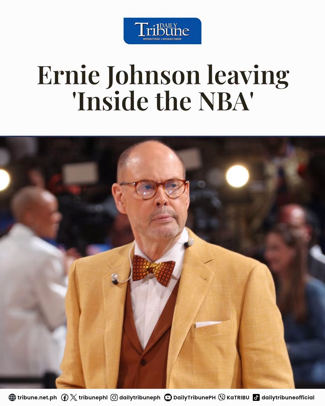 Ernie Johnson to leave ‘Inside the NBA’ after 37 seasons