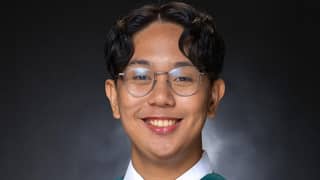 JAIME Andres ‘Mio’ Jimenez poses for his graduation portrait after completing his medical degree at the University of the Philippines Manila.