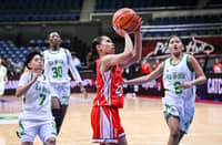 SY Oñate and the UE Lady Warriors put an end to their 31-game losing streak following a 68-65 win over the La Salle Lady Archers in Season 89 UAAP women’s basketball tournament.