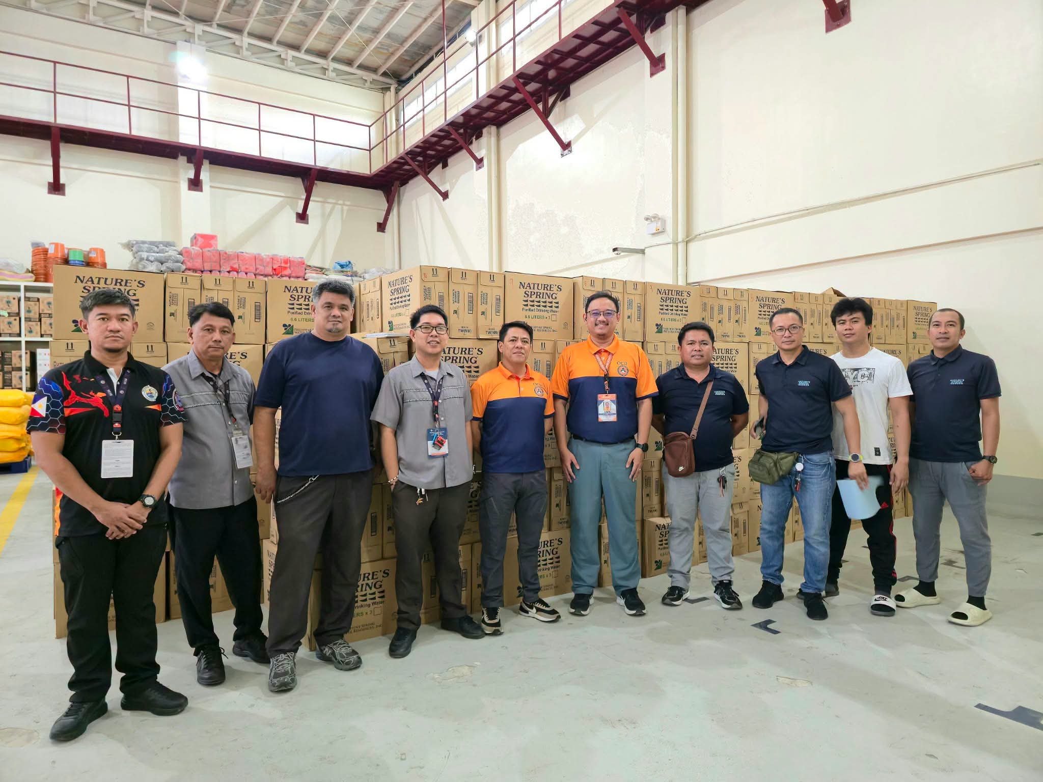 OCD stocks bottled water in Quezon for El Niño readiness