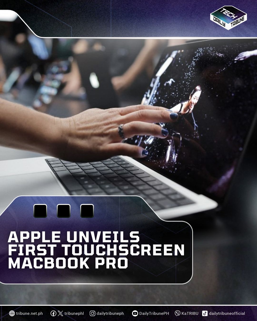 Apple unveils first touchscreen MacBook Pro